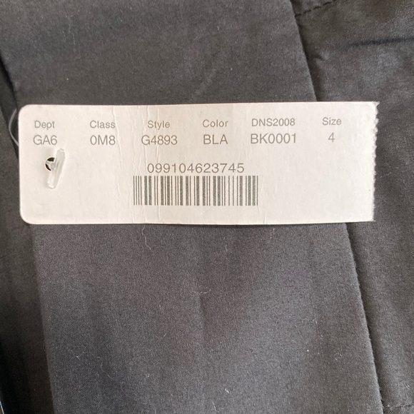 J CREW Poplin Tie Waist Shorts Black Pockets Cotton Sz 4 NEW - Picture 9 of 12